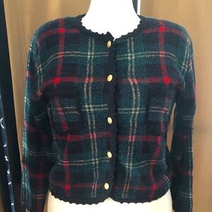 Liz Claiborne Acrylic Wool Blend Button Sweater